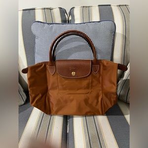 NWOT Longchamp Cognac small tote